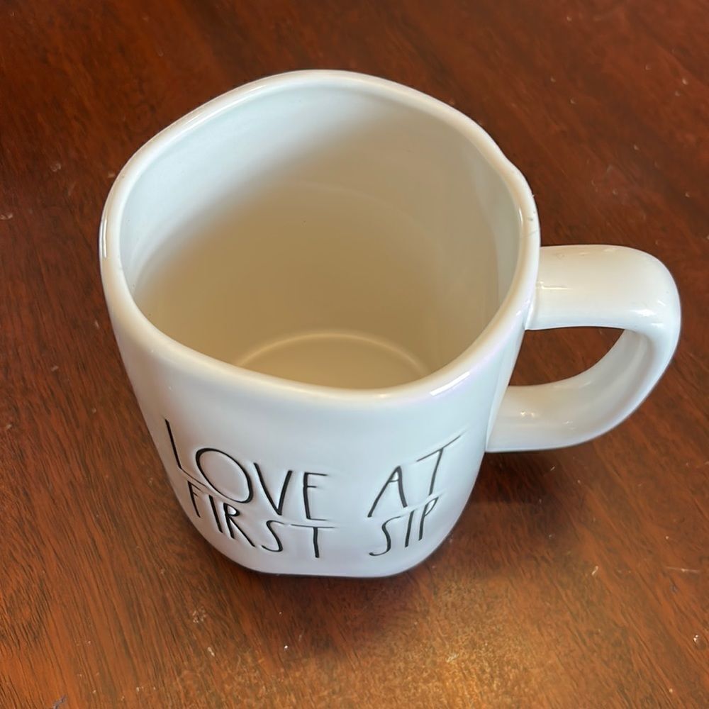 Rae Dunn White Mug - Love at First Sip